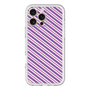 スリムプロテクションプレミアムケース［ Small Stripe - Purple × Pink ］