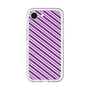スリムプロテクションプレミアムケース［ Small Stripe - Purple × Pink ］