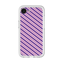 スリムプロテクションプレミアムケース［ Small Stripe - Purple × Pink ］