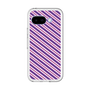 スリムプロテクションプレミアムケース［ Small Stripe - Purple × Pink ］