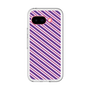 スリムプロテクションプレミアムケース［ Small Stripe - Purple × Pink ］