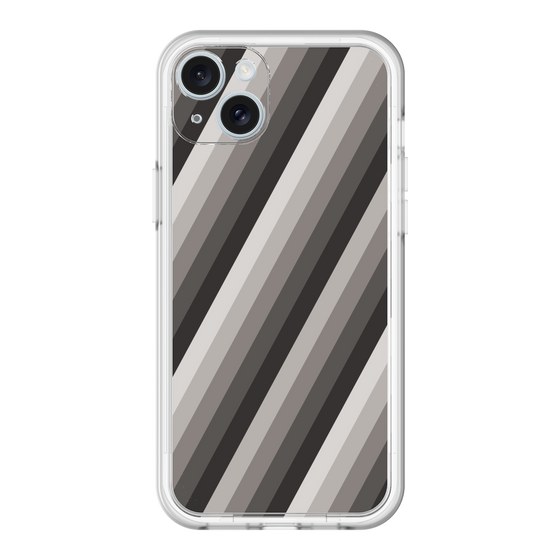 スリムプロテクションプレミアムケース［ Middle Stripe - Black ］