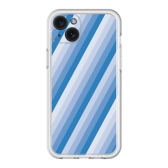 スリムプロテクションプレミアムケース［ Middle Stripe - Blue ］