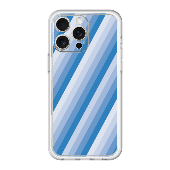 スリムプロテクションプレミアムケース［ Middle Stripe - Blue ］