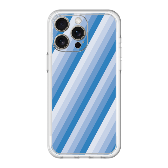 スリムプロテクションプレミアムケース［ Middle Stripe - Blue ］