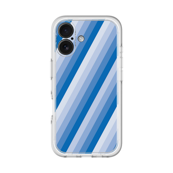 スリムプロテクションプレミアムケース［ Middle Stripe - Blue ］