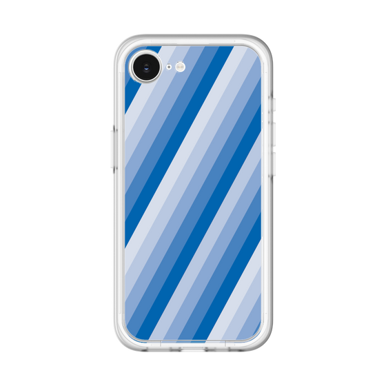 スリムプロテクションプレミアムケース［ Middle Stripe - Blue ］