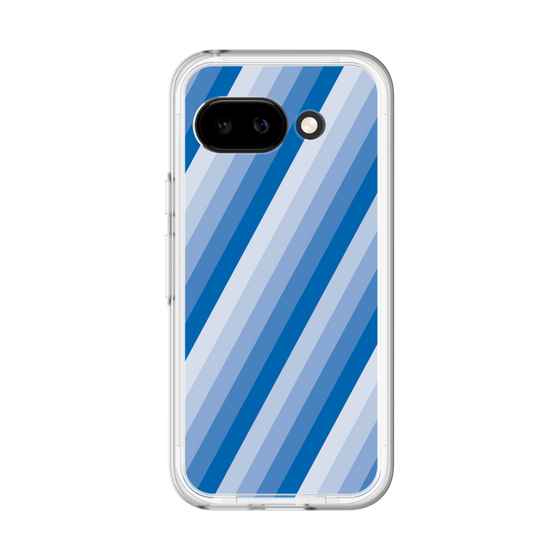 スリムプロテクションプレミアムケース［ Middle Stripe - Blue ］