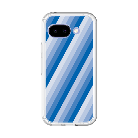 スリムプロテクションプレミアムケース［ Middle Stripe - Blue ］