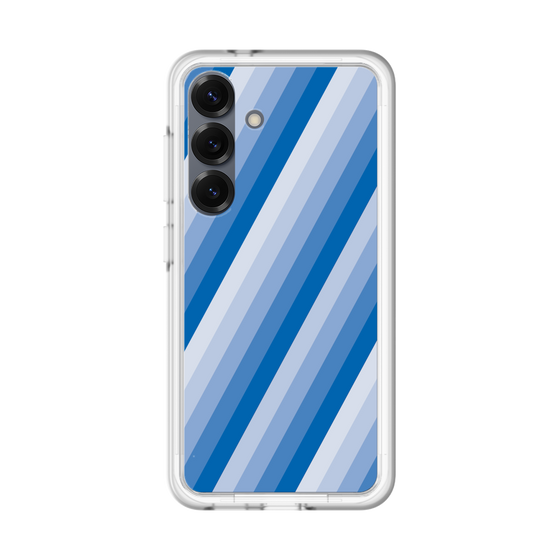 スリムプロテクションプレミアムケース［ Middle Stripe - Blue ］