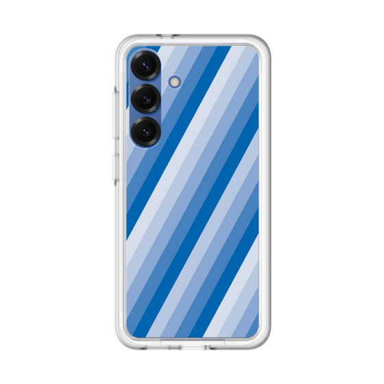 スリムプロテクションプレミアムケース［ Middle Stripe - Blue ］