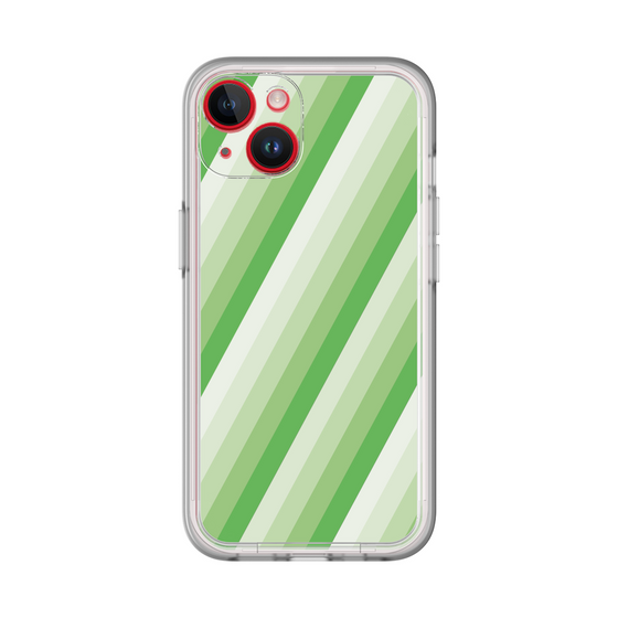 スリムプロテクションプレミアムケース［ Middle Stripe - Green ］