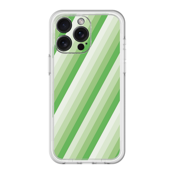 スリムプロテクションプレミアムケース［ Middle Stripe - Green ］