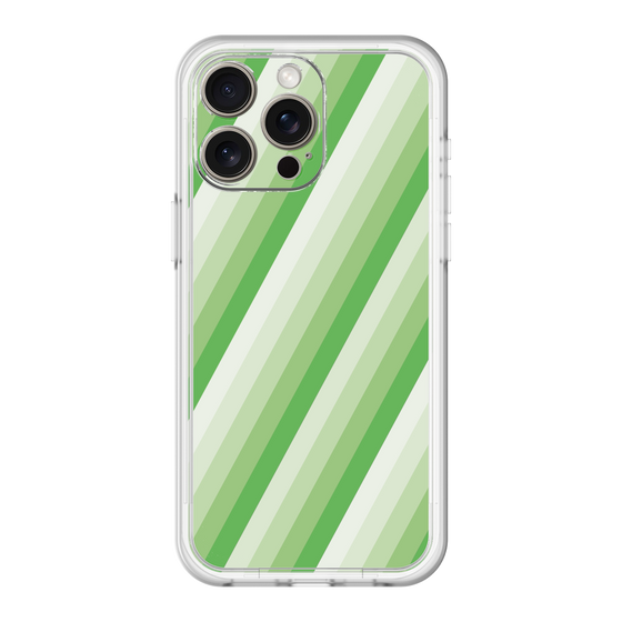 スリムプロテクションプレミアムケース［ Middle Stripe - Green ］