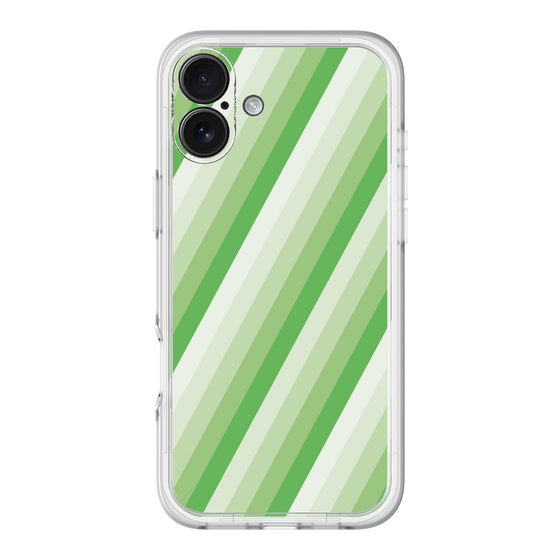 スリムプロテクションプレミアムケース［ Middle Stripe - Green ］