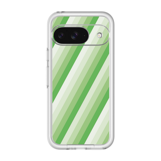 スリムプロテクションプレミアムケース［ Middle Stripe - Green ］