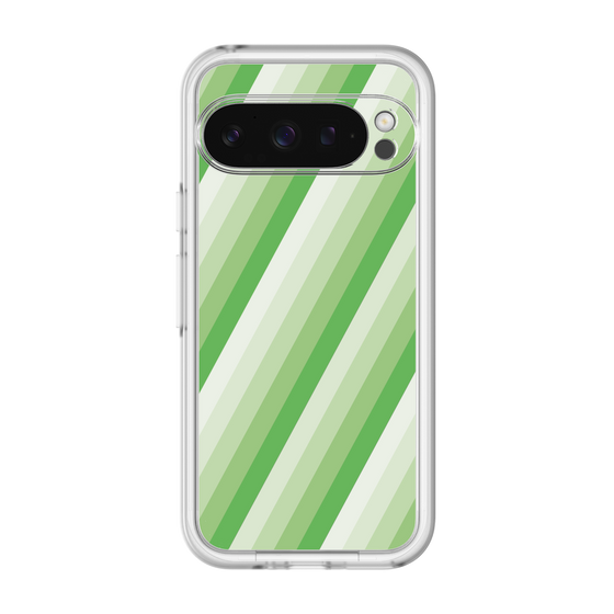 スリムプロテクションプレミアムケース［ Middle Stripe - Green ］