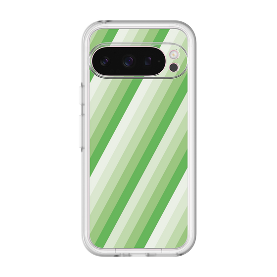 スリムプロテクションプレミアムケース［ Middle Stripe - Green ］