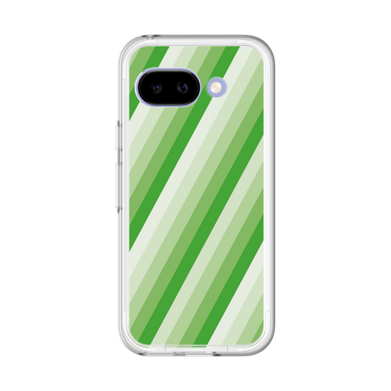 スリムプロテクションプレミアムケース［ Middle Stripe - Green ］