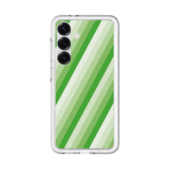スリムプロテクションプレミアムケース［ Middle Stripe - Green ］