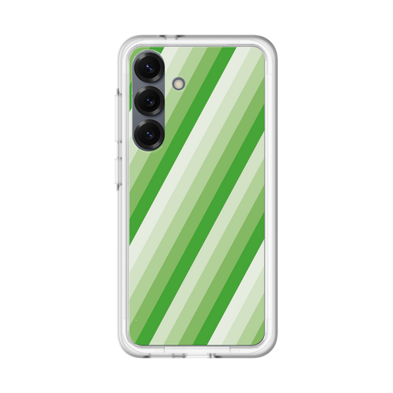 スリムプロテクションプレミアムケース［ Middle Stripe - Green ］
