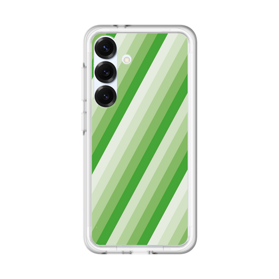 スリムプロテクションプレミアムケース［ Middle Stripe - Green ］