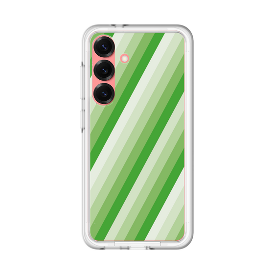 スリムプロテクションプレミアムケース［ Middle Stripe - Green ］