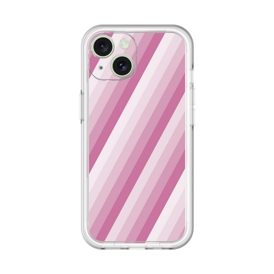 スリムプロテクションプレミアムケース［ Middle Stripe - Pink ］