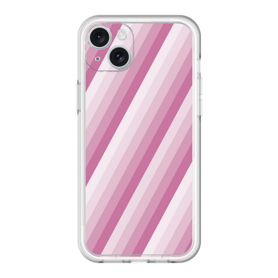 スリムプロテクションプレミアムケース［ Middle Stripe - Pink ］