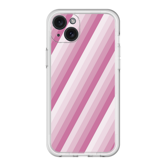 スリムプロテクションプレミアムケース［ Middle Stripe - Pink ］