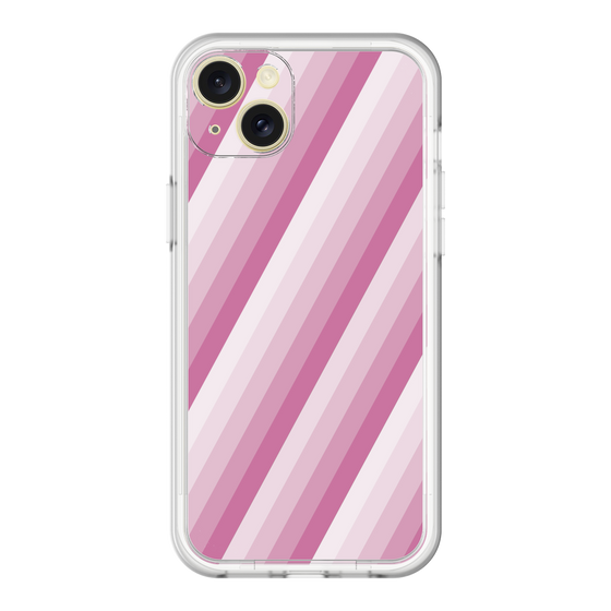 スリムプロテクションプレミアムケース［ Middle Stripe - Pink ］