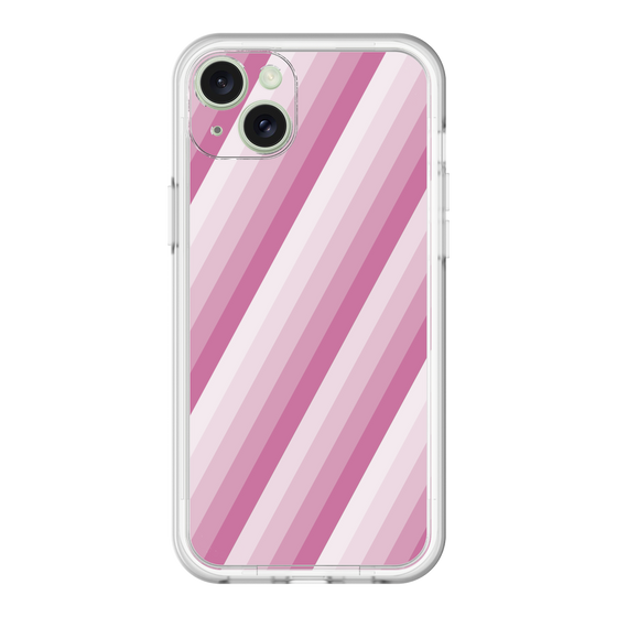 スリムプロテクションプレミアムケース［ Middle Stripe - Pink ］