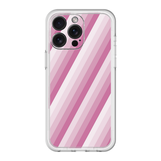 スリムプロテクションプレミアムケース［ Middle Stripe - Pink ］