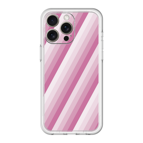 スリムプロテクションプレミアムケース［ Middle Stripe - Pink ］