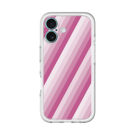 スリムプロテクションプレミアムケース［ Middle Stripe - Pink ］