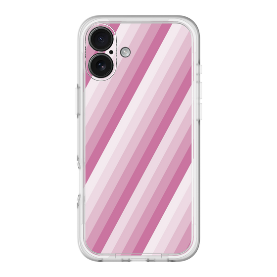 スリムプロテクションプレミアムケース［ Middle Stripe - Pink ］