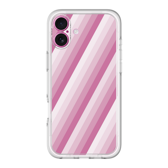 スリムプロテクションプレミアムケース［ Middle Stripe - Pink ］