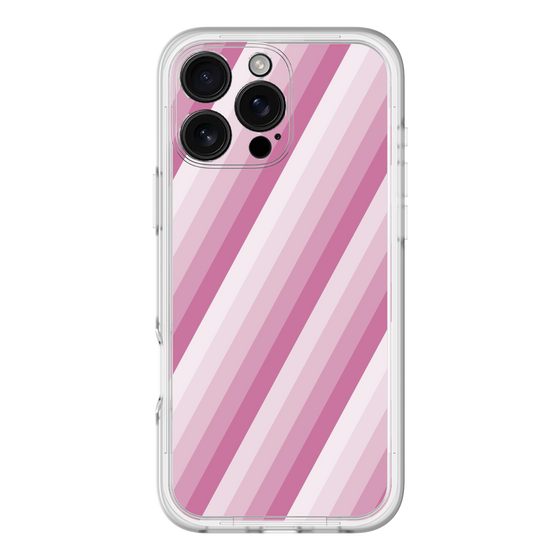 スリムプロテクションプレミアムケース［ Middle Stripe - Pink ］