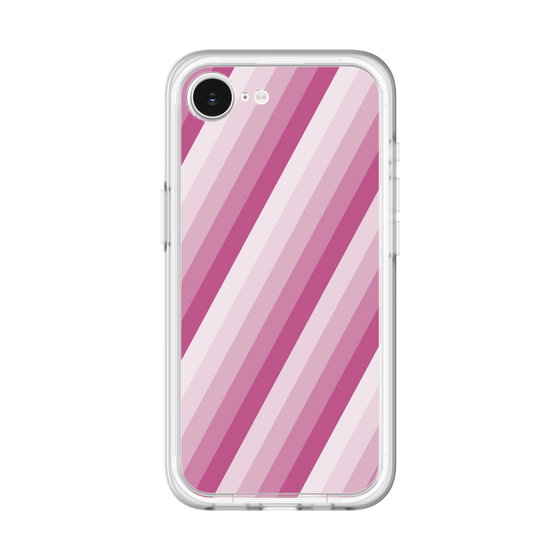スリムプロテクションプレミアムケース［ Middle Stripe - Pink ］