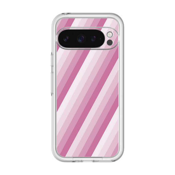 スリムプロテクションプレミアムケース［ Middle Stripe - Pink ］