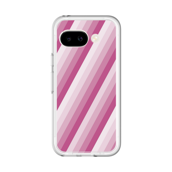 スリムプロテクションプレミアムケース［ Middle Stripe - Pink ］