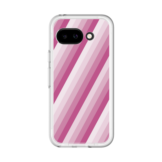 スリムプロテクションプレミアムケース［ Middle Stripe - Pink ］