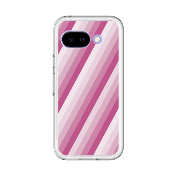 スリムプロテクションプレミアムケース［ Middle Stripe - Pink ］