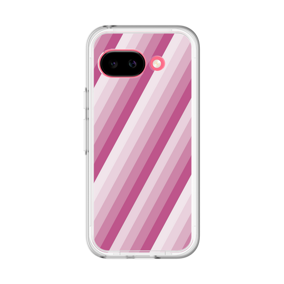 スリムプロテクションプレミアムケース［ Middle Stripe - Pink ］