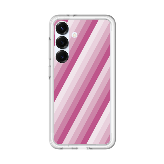 スリムプロテクションプレミアムケース［ Middle Stripe - Pink ］