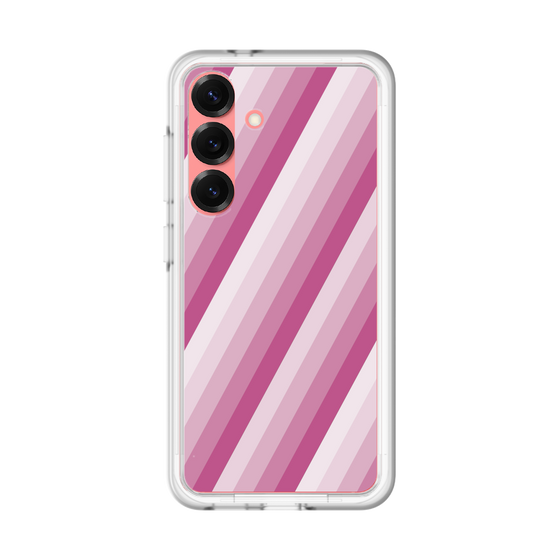 スリムプロテクションプレミアムケース［ Middle Stripe - Pink ］