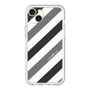 スリムプロテクションプレミアムケース［ Big Stripe - Black × Gray ］