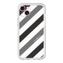 スリムプロテクションプレミアムケース［ Big Stripe - Black × Gray ］