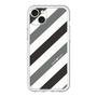 スリムプロテクションプレミアムケース［ Big Stripe - Black × Gray ］
