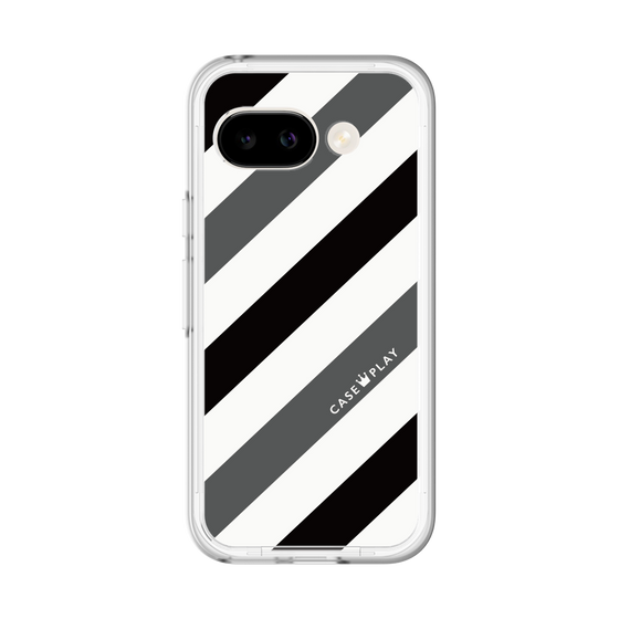 スリムプロテクションプレミアムケース［ Big Stripe - Black × Gray ］